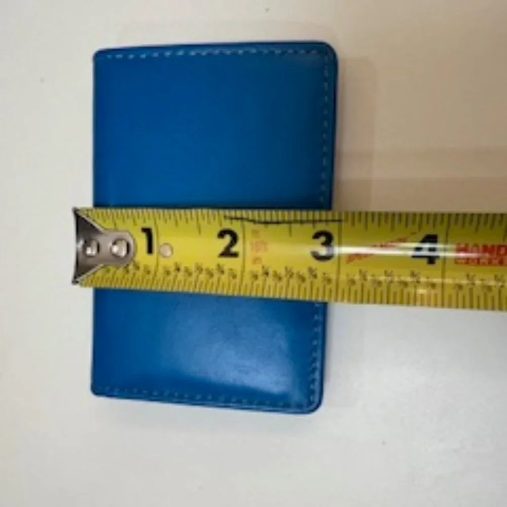 Winn International Leather Card Case Teal